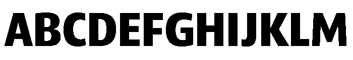 ParcloSansNarrow Bold Font UPPERCASE