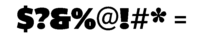 ParcloSansNarrow ExtraBlack Font OTHER CHARS