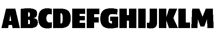 ParcloSansNarrow ExtraBlack Font UPPERCASE