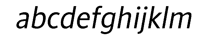 ParcloSansNarrow Italic FONT