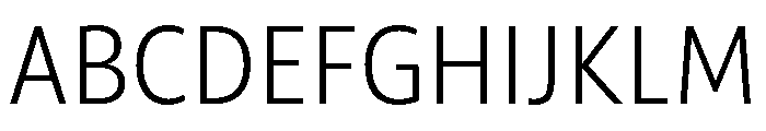 ParcloSansNarrow Light Font UPPERCASE