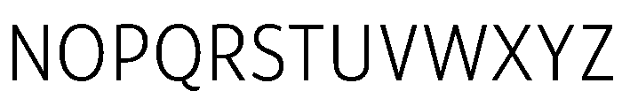 ParcloSansNarrow Light Font UPPERCASE
