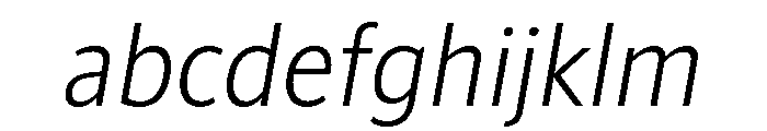 ParcloSansNarrow LightItalic FONT