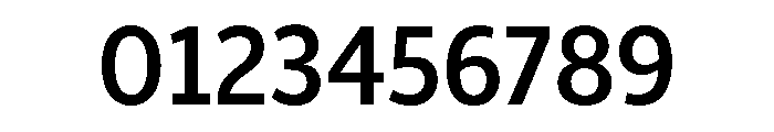 ParcloSansNarrow Medium Font OTHER CHARS
