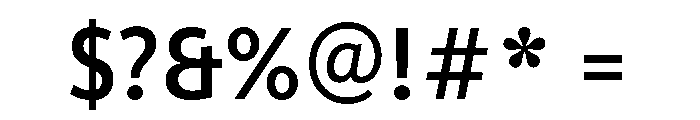 ParcloSansNarrow Medium Font OTHER CHARS