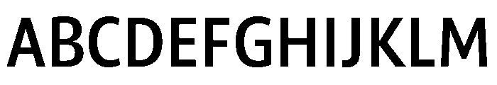 ParcloSansNarrow Medium Font UPPERCASE