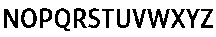 ParcloSansNarrow Medium Font UPPERCASE