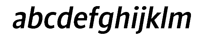 ParcloSansNarrow MediumItalic FONT