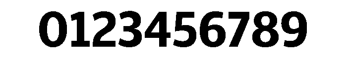 ParcloSansNarrow SemiBold Font OTHER CHARS