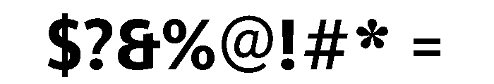 ParcloSansNarrow SemiBold Font OTHER CHARS