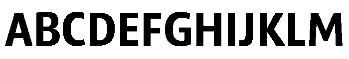 ParcloSansNarrow SemiBold Font UPPERCASE