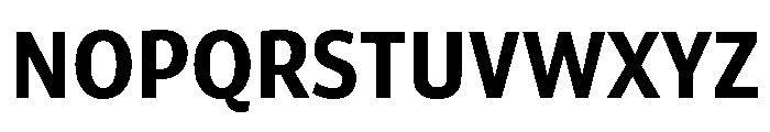 ParcloSansNarrow SemiBold Font UPPERCASE