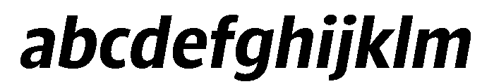 ParcloSansNarrow SemiBoldItalic FONT