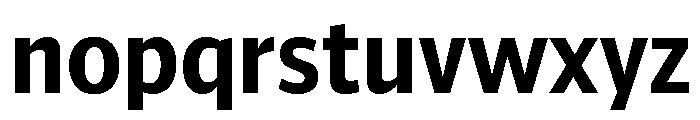 ParcloSansNarrow SemiBold Font LOWERCASE
