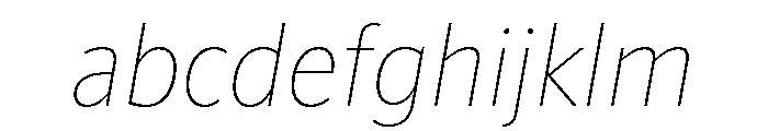 ParcloSansNarrow ThinItalic FONT