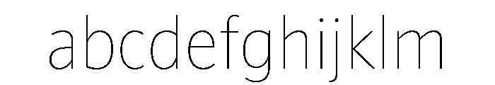 ParcloSansNarrow Thin FONT