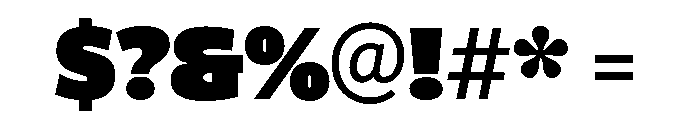 ParcloSansNarrow Ultra Font OTHER CHARS