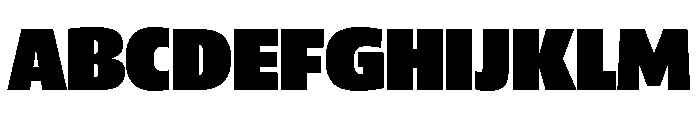 ParcloSansNarrow Ultra Font UPPERCASE