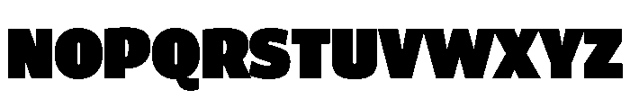 ParcloSansNarrow Ultra Font UPPERCASE