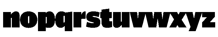ParcloSansNarrow Ultra Font LOWERCASE