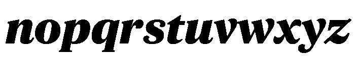 ParcloSerif BlackItalic Font LOWERCASE