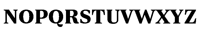 ParcloSerif Bold Font UPPERCASE