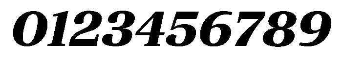 ParcloSerif BoldItalic Font OTHER CHARS