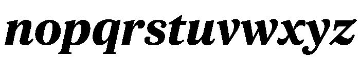 ParcloSerif BoldItalic Font LOWERCASE