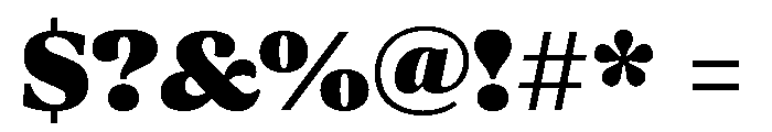 ParcloSerif ExtraBlack Font OTHER CHARS