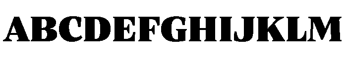 ParcloSerif ExtraBlack Font UPPERCASE