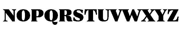 ParcloSerif ExtraBlack Font UPPERCASE