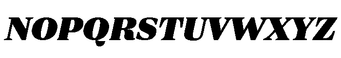 ParcloSerif ExtraBlackItalic Font UPPERCASE
