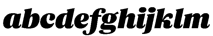ParcloSerif ExtraBlackItalic FONT