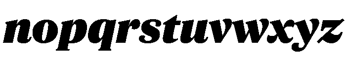ParcloSerif ExtraBlackItalic Font LOWERCASE