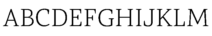 ParcloSerif Light Font UPPERCASE