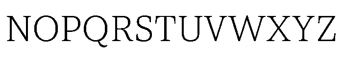 ParcloSerif Light Font UPPERCASE
