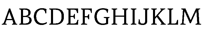 ParcloSerif Regular Font UPPERCASE