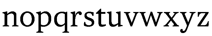 ParcloSerif Regular Font LOWERCASE