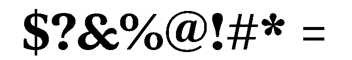 ParcloSerif SemiBold Font OTHER CHARS