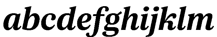 ParcloSerif SemiBoldItalic FONT