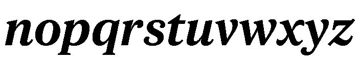 ParcloSerif SemiBoldItalic Font LOWERCASE