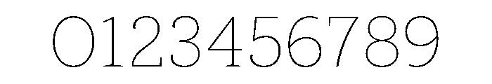 ParcloSerif Thin Font OTHER CHARS