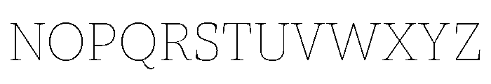 ParcloSerif Thin Font UPPERCASE