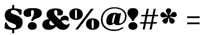 ParcloSerif Ultra Font OTHER CHARS
