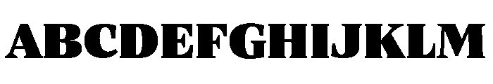 ParcloSerif Ultra Font UPPERCASE