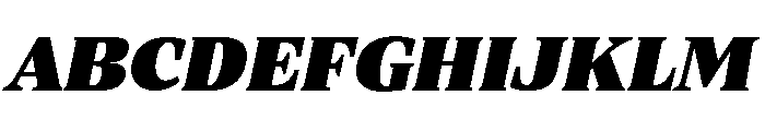 ParcloSerif UltraItalic Font UPPERCASE