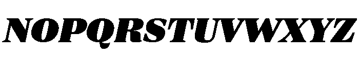 ParcloSerif UltraItalic Font UPPERCASE