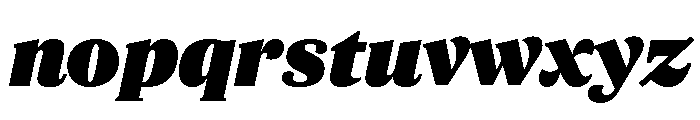 ParcloSerif UltraItalic Font LOWERCASE