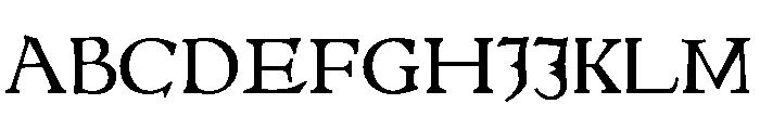 Parix Hybrid111R Font UPPERCASE