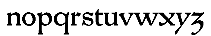 Parix Hybrid111R Font LOWERCASE